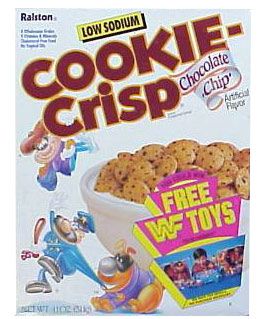 WWF Cookie Crisp Chocolate Chip Hulk Hogan Ultimate Warrior