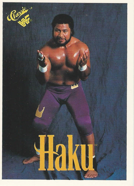 WWF Classic Trading Cards 1990 Haku No.88 trading card PW Catalog