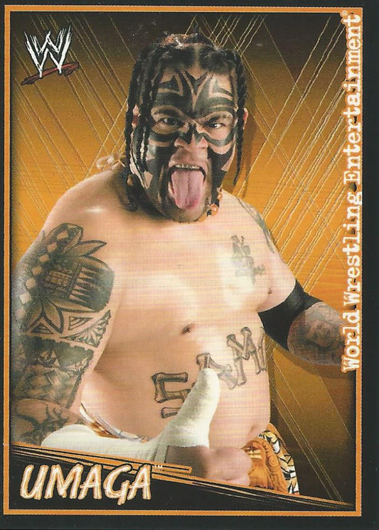 WWE Topps Superstars Uncovered 2007 Sticker Umaga #88