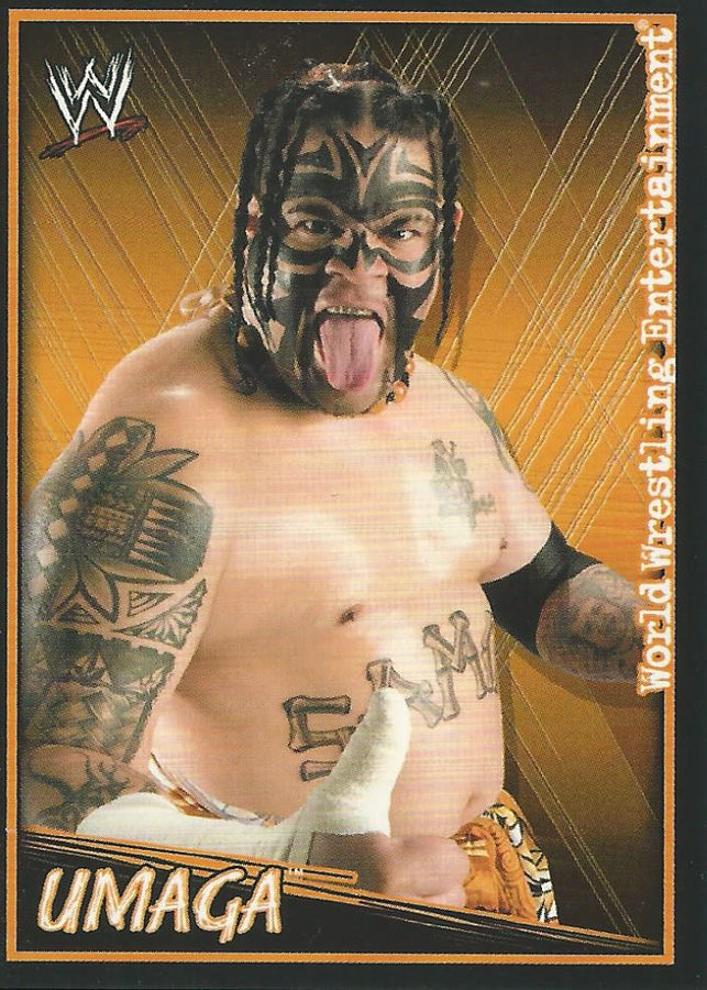 WWE Topps Superstars Uncovered 2007 Sticker Umaga #88