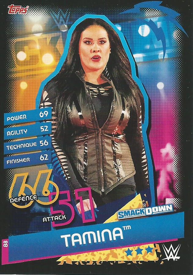 WWE Topps Slam Attax Reloaded 2020 Tamina #88