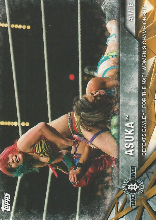 WWE Topps Women Division 2017 Asuka NXT-14 trading card PW Catalog