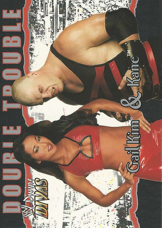 WWE Fleer Divine Divas 2003 Double Trouble Kane and Gail Kim #88