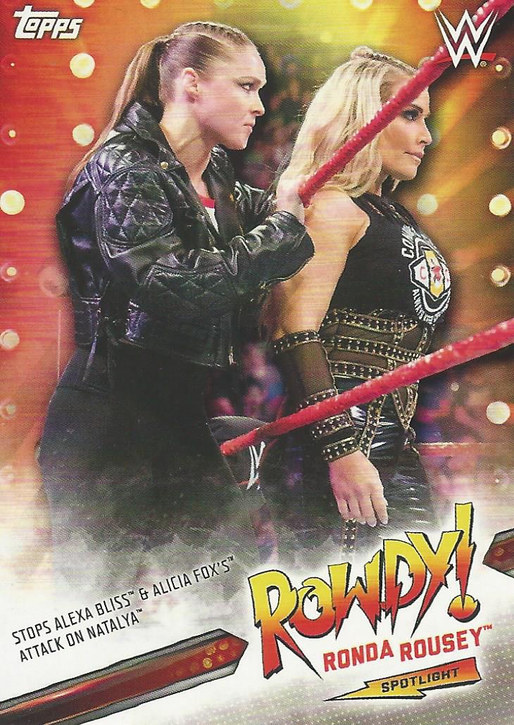 WWE Topps Summerslam 2019 Ronda Rousey 22 of 40 trading card PW Catalog