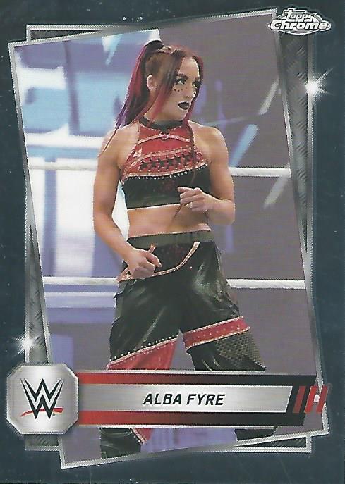 WWE Topps Chrome 2025 Trading Cards Alba Fyre No.88 PW Catalog