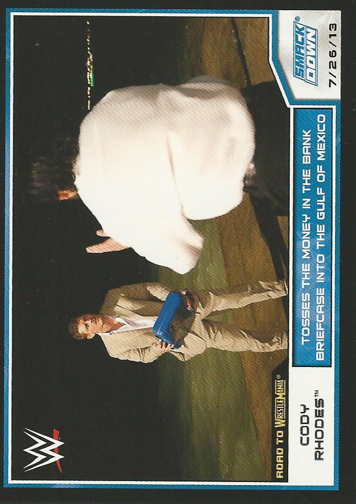 WWE Topps Road to Wrestlemania 2014 Cody Rhodes #28