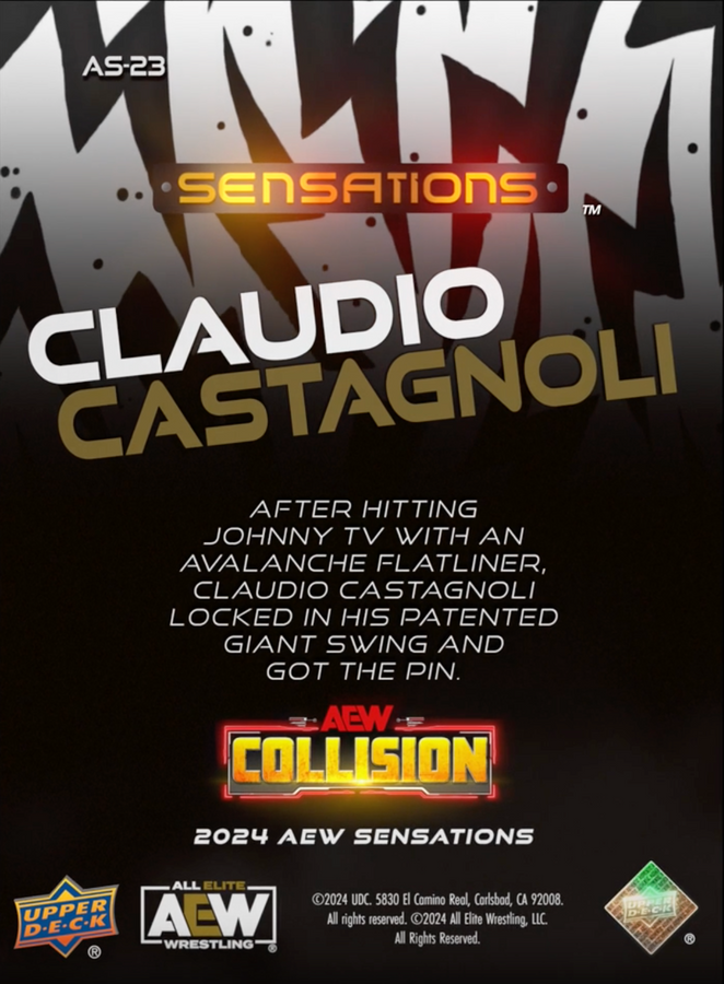 6/1/24 – Claudio Castagnoli – Claudio Castagnoli Defeats Johnny TV