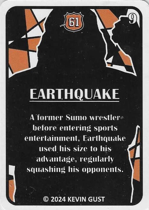 Earthquake trading card PW Catalog
