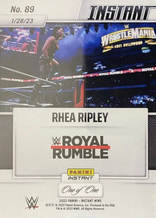 Rhea Ripley – 2023 Women’s Royal Rumble Winner trading card PW Catalog