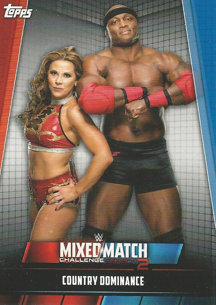 WWE Topps Women Division 2019 Mickie James and Bobby Lashley MMC-2 trading card PW Catalog