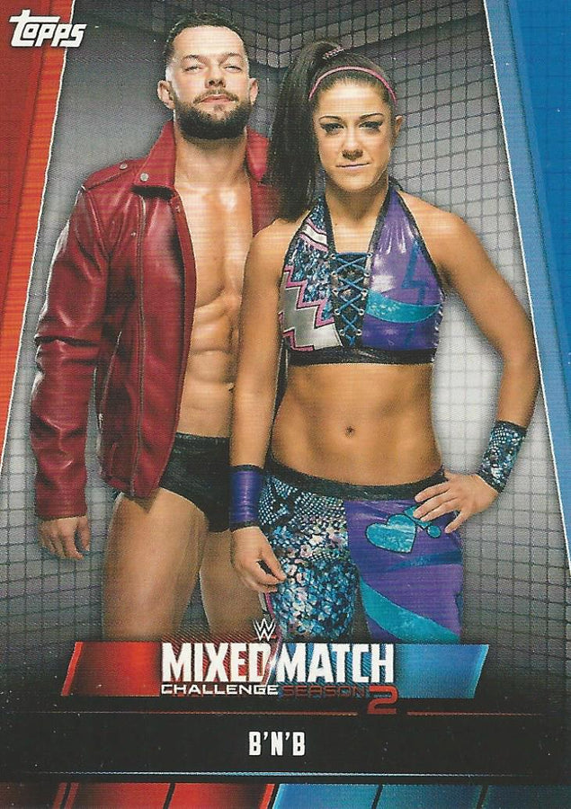 WWE Topps Women Division 2019 Finn Balor and Bayley MMC-3 trading card PW Catalog