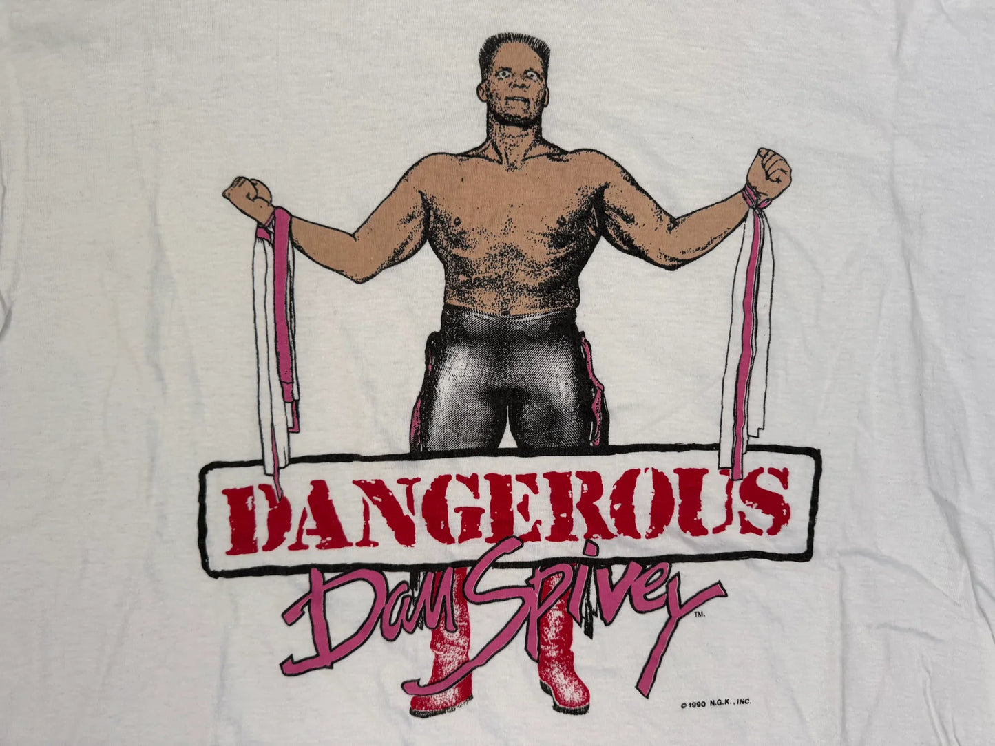1990 UWF “Dangerous” Dan Spivey T-Shirt Pwcatalog