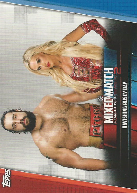 WWE Topps Women Division 2019 Rusev and Lana MMC-8 trading card PW Catalog