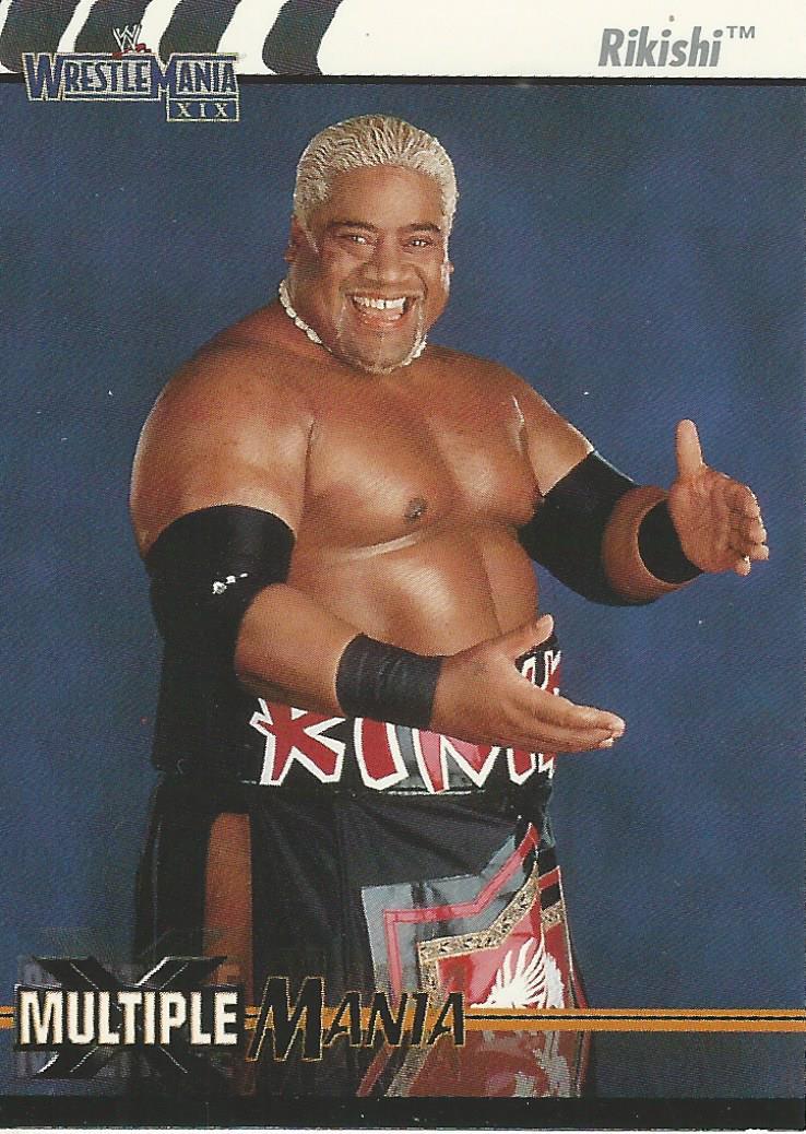 WWE Fleer Wrestlemania XIX 2003 Rikishi #89