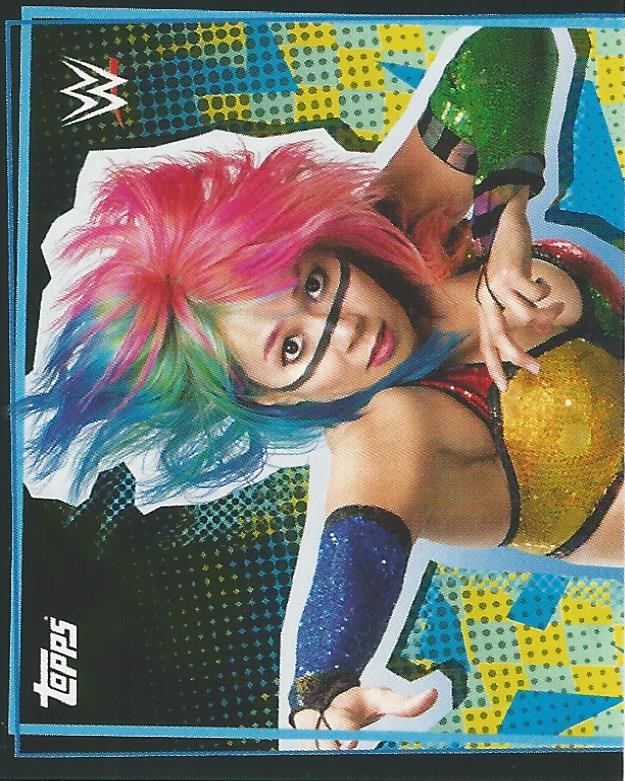 WWE Topps Road to Wrestlemania Stickers 2021 Asuka #89