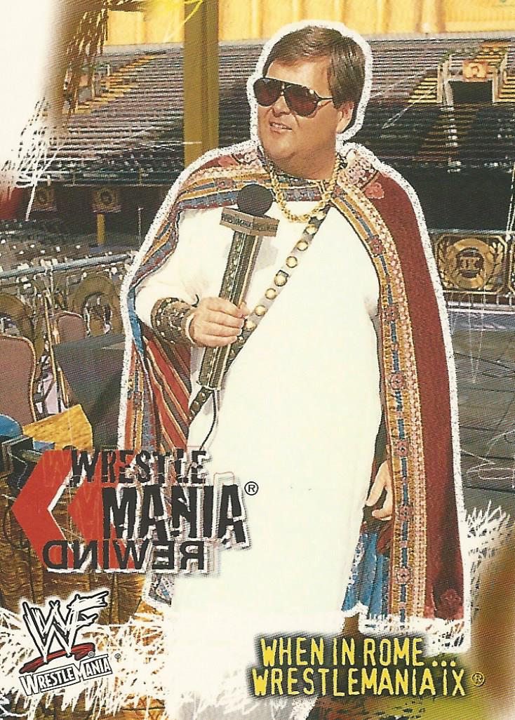 WWF Fleer Wrestlemania 2001 Jim Ross #89