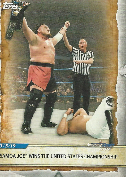 WWE Topps Road to Wrestlemania 2020 Samoa Joe #89