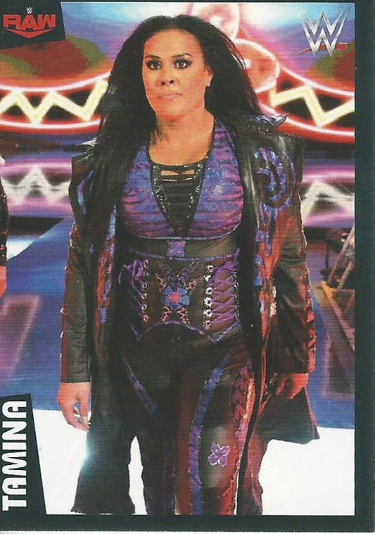WWE Panini 2022 Sticker Collection Tamina #89