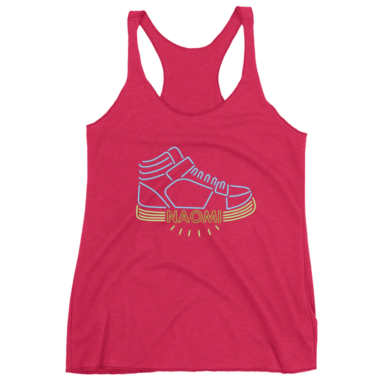 Naomi "Pump It Up" Women's Racerback Tank Top
