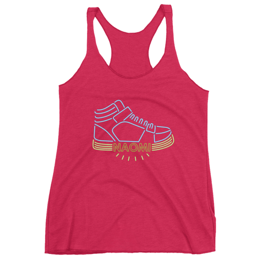 Naomi "Pump It Up" Women's Racerback Tank Top Tank Top PW Catalog
