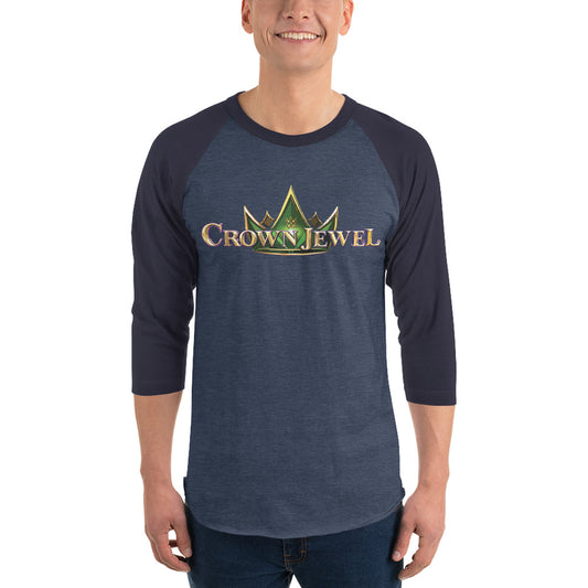 Crown Jewel Logo 3/4 Sleeve Raglan T-Shirt