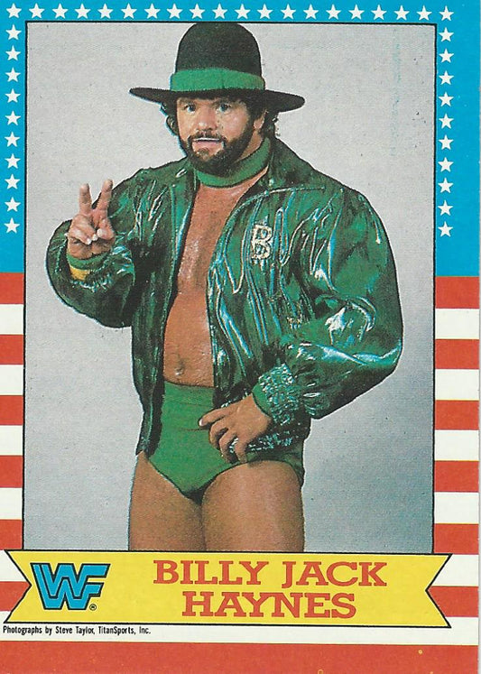 Topps WWF Wrestling Cards 1987 Billy Jack Haynes #8