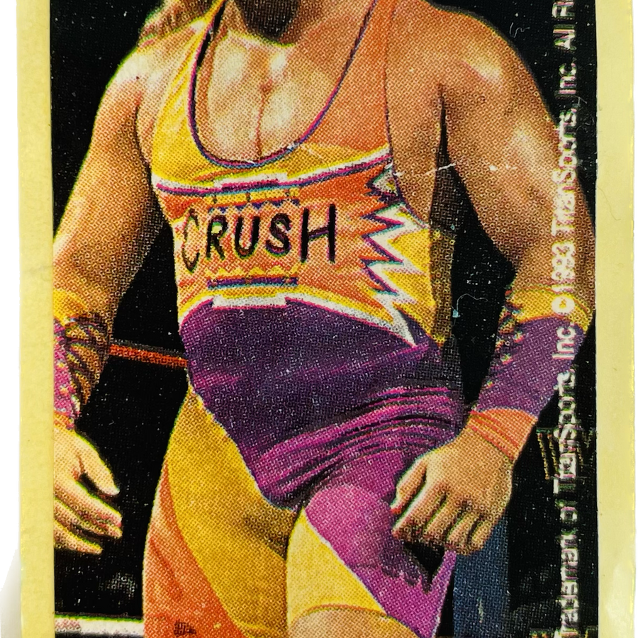 WWF Dunkin Bubble Gum Stickers (1993) No. 8 Crush PW Catalog