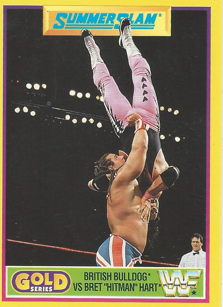 WWF Merlin Gold Series 2 1992 Bret Hart vs British Bulldog #8