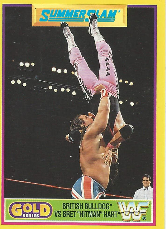 WWF Merlin Gold Series 2 1992 Bret Hart vs British Bulldog #8