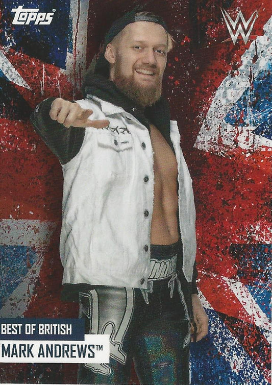 WWE Topps Best of British 2021 Mark Andrews trading card PW Catalog