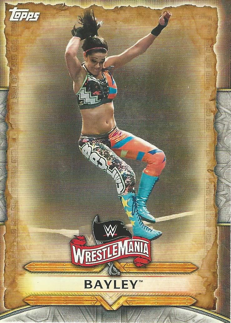 WWE Topps Road to Wrestlemania 2020 Bayley WM-8 trading card PW Catalog