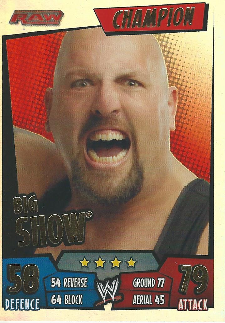 WWE Topps Slam Attax Rumble 2011 Champion Big Show #8