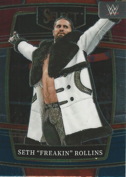 WWE Panini Select 2022 Red/Silver/Blue Seth Rollins #8