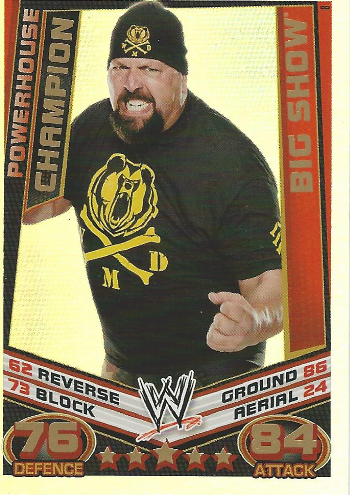 WWE Topps Slam Attax Rebellion 2012 Big Show Champion #8