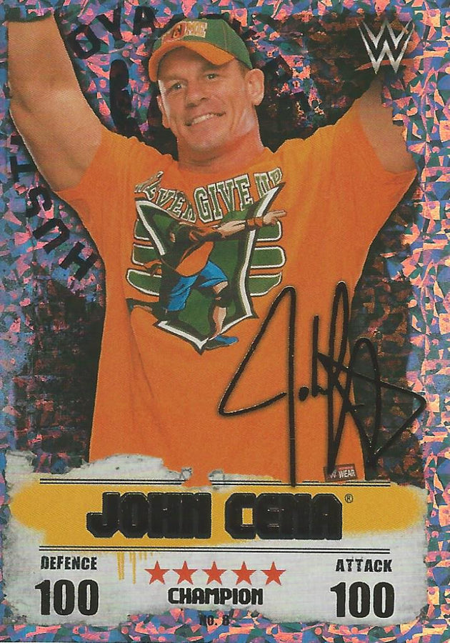 WWE Topps Slam Attax Takeover 2016 John Cena Gold Champion #8