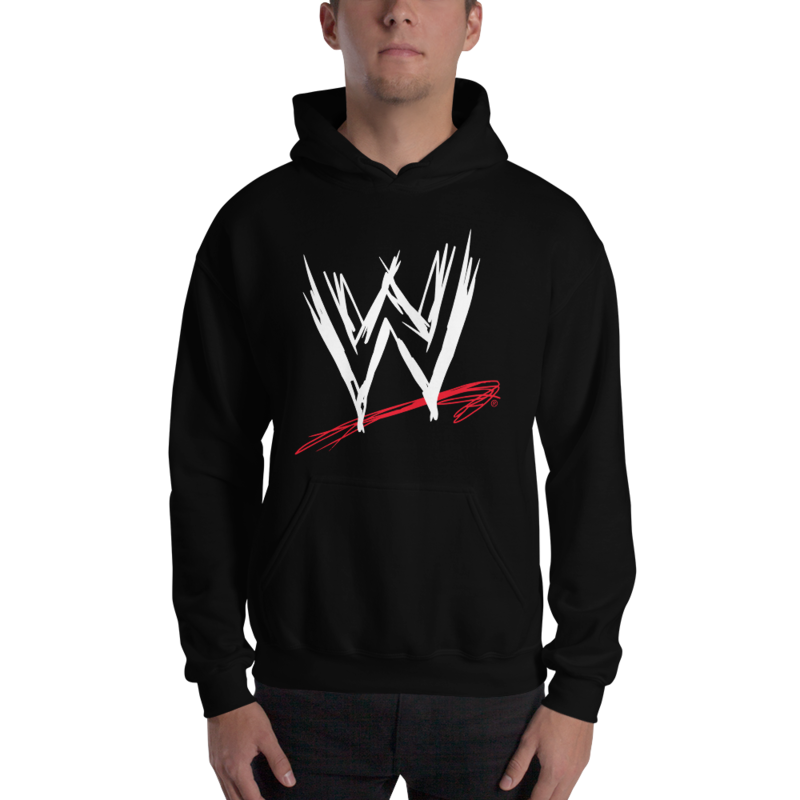 WWE Scratch Logo Pullover Hoodie Sweatshirt