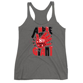 Andre the Giant "8th Wonder Illustrated" Women's Racerback Tank Top
