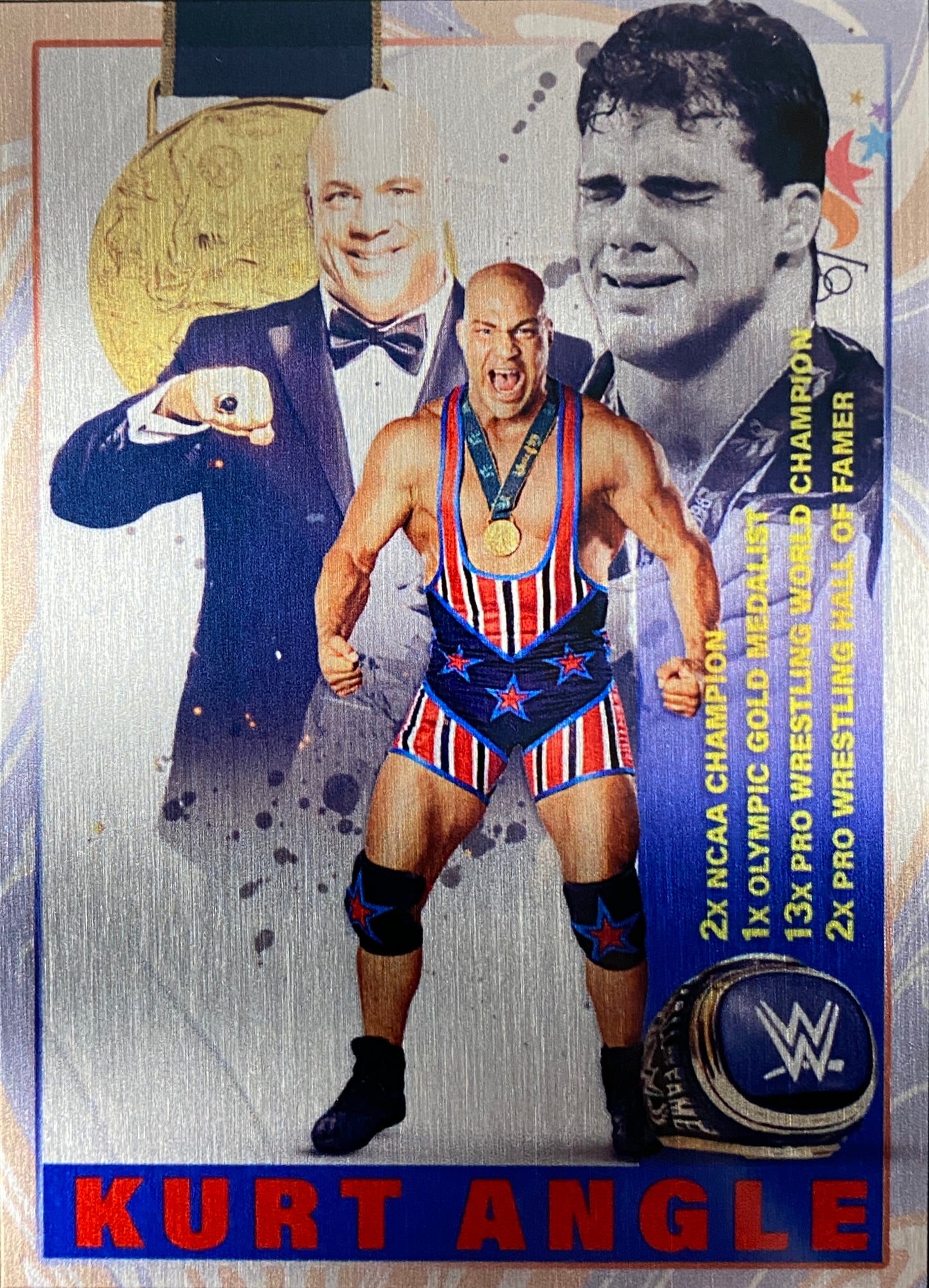 Kurt Angle trading card PW Catalog