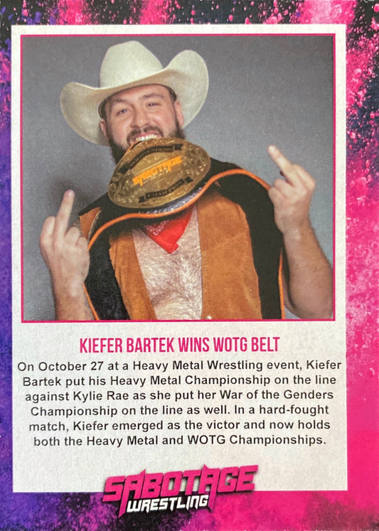 Defining Moments – Kiefer Bartek trading card PW Catalog