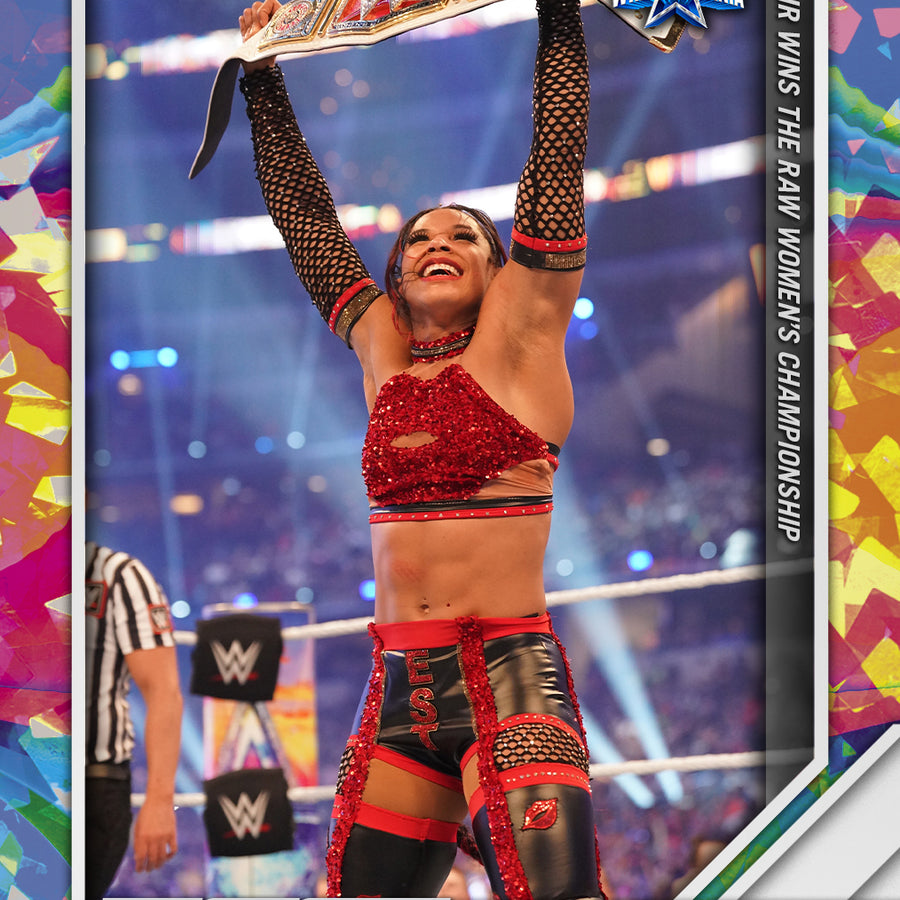 Bianca Belair – Belair Wins the RAW Women’s Championship trading card PW Catalog