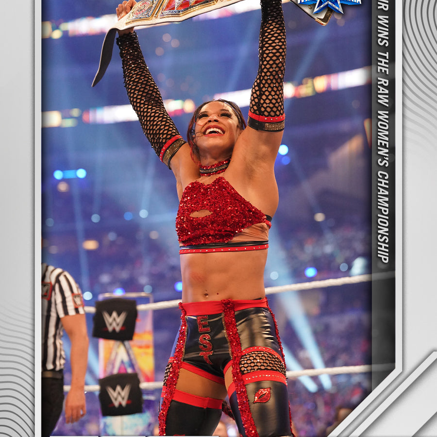 Bianca Belair – Belair Wins the RAW Women’s Championship trading card PW Catalog