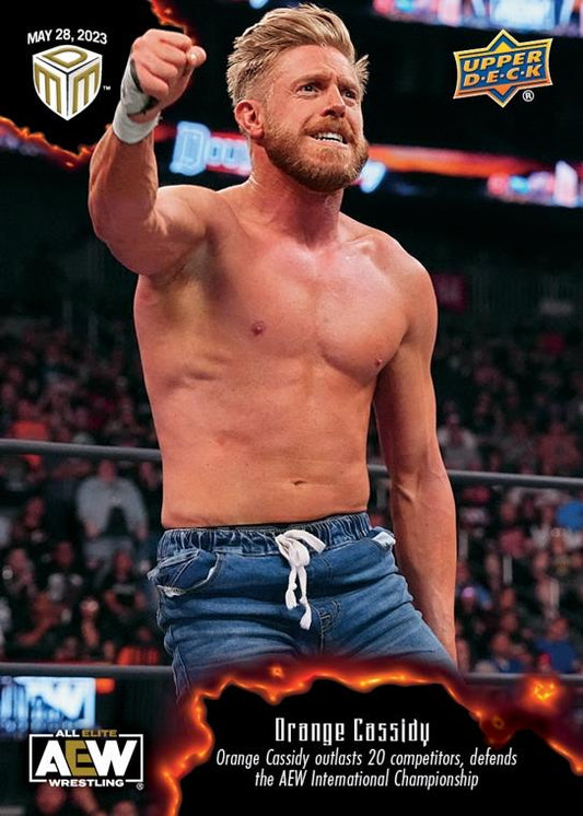 Orange Cassidy – Orange Cassidy Outlasts 20 Competitors, Defends the AEW International Championship trading card PW Catalog