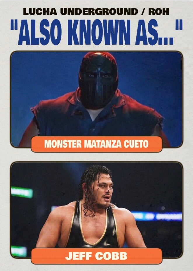 Monster Matanza Cueto / Jeff Cobb trading card PW Catalog