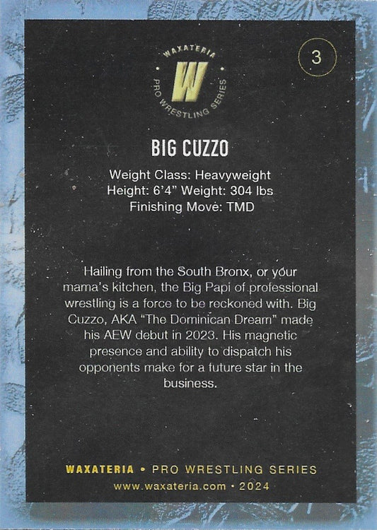 Big Cuzzo trading card PW Catalog