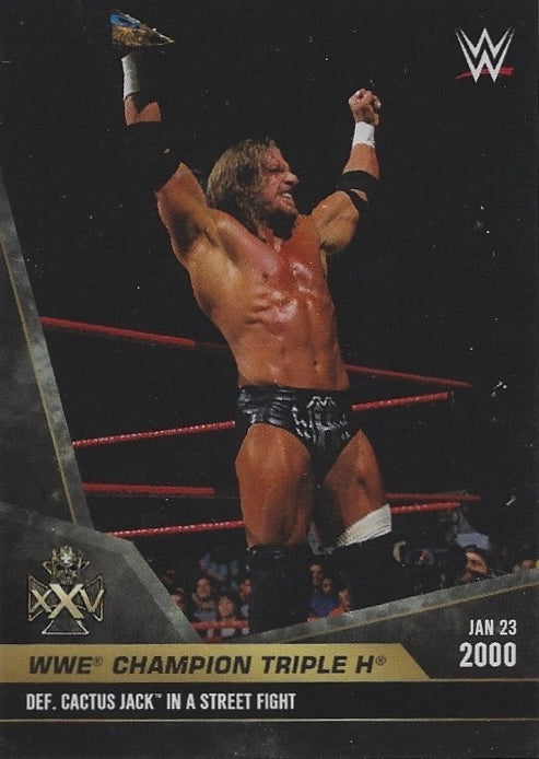 JAN 23 2000 – WWE Champion Triple H DEF. Cactus Jack in a Street Fight