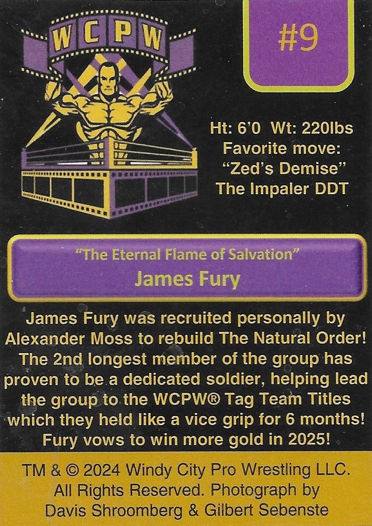 “The Eternal Flame of Salvation” James Fury trading card PW Catalog