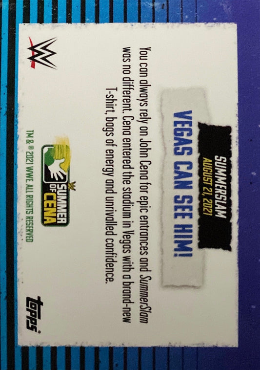 Summerslam – Vegas Can See HIM! trading card PW Catalog