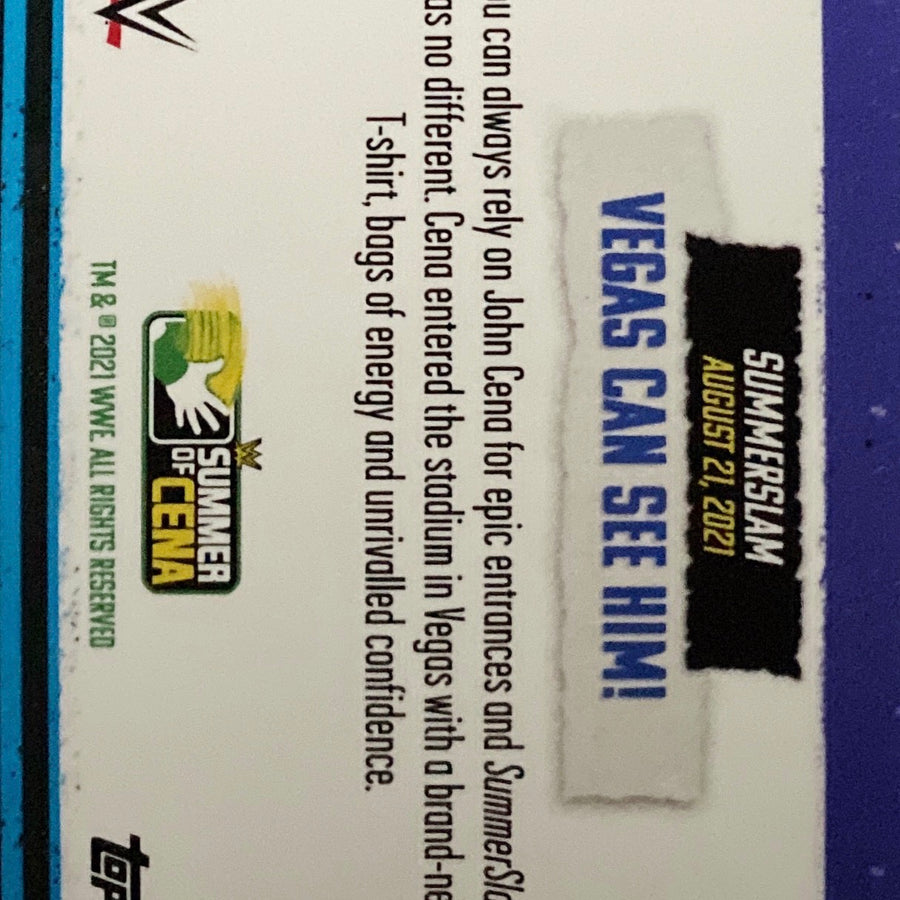 Summerslam – Vegas Can See HIM! trading card PW Catalog