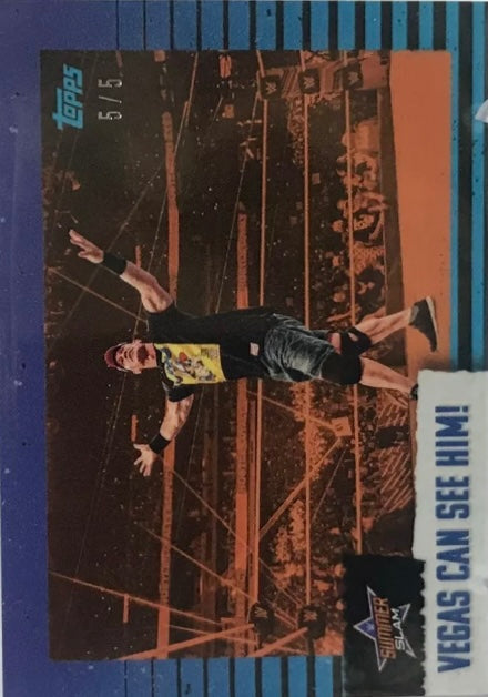 Summerslam – Vegas Can See HIM! trading card PW Catalog