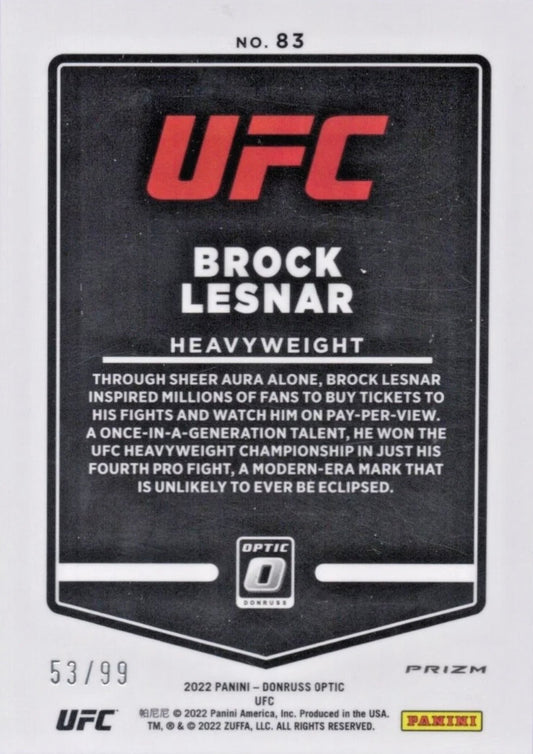 Brock Lesnar trading card PW Catalog